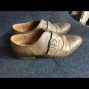 Qupid menswear style pointed toe loafers